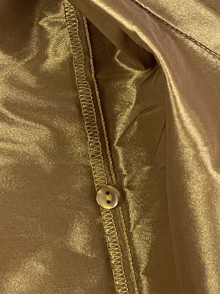 NaraCamicie 意大利设计师金色经典硬缎衬衫尺寸 1 (M) 完好 — 第 4/4 张图片