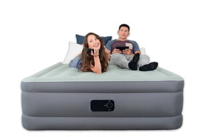 Details about Bestway® SleepLux Queen Size Airbed w/ Built-in Electric Pump