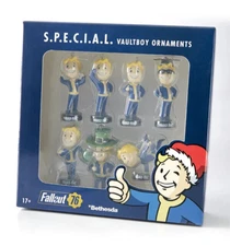 Fallout S.P.E.C.I.A.L Vault Boy Holiday Ornaments - Set of 7