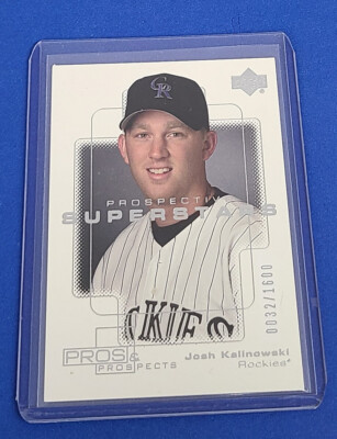 2000 Pros & Prospects Prospective Superstars /1600 Josh Kalinowski Rookie -- Y