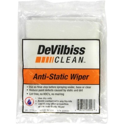 #ad #ad DeVilbiss CLEAN 803553 Anti Static Wiper Fabric White Case Packing $12.17