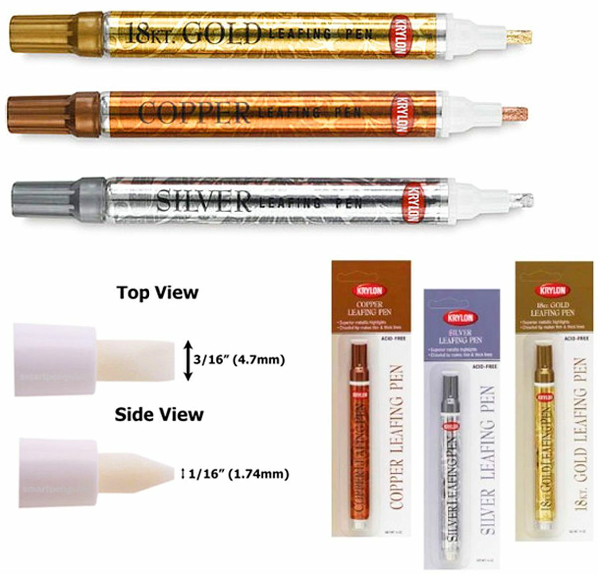 metallic gold gold leaf paint pen