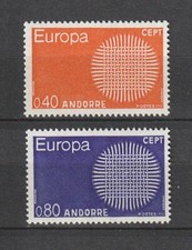 ANDORRE FR. / FRENCH ANDORRA 1970 - EUROPA  CEPT Série Neuf**/MNH