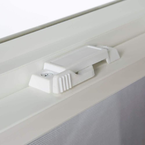 Single Hung Vinyl Window Dual Pane Insulated Glass 35.25in x 47.25in with Grids - Picture 4 of 5