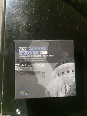 2022 CALIFORNIA RESIDENTIAL  BUILDING CODE 2.5