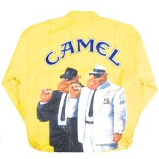 VINTAGE 1992 JOE CAMEL PROMOTIONAL TYVEK WINDBREAKER JACKET SIZE XL 42-46