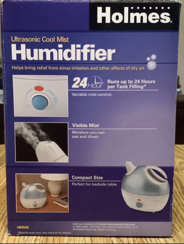 Humidifier Holmes Ultrasonic Cool Mist - Image 2 of 3