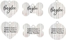 Customized Pet Tags - Puppy, kitten, dog, cat - You Choose your shape and design