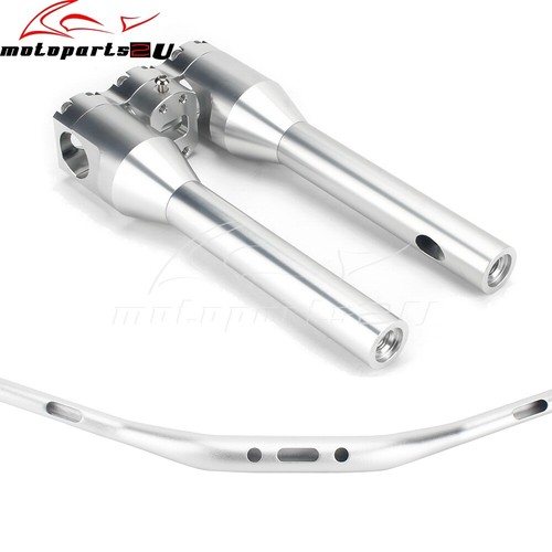 Elevadores de manillar estilo club de 10"" para motocicletas con manillar para abrazaderas de barras de 1 1/2 - Imagen 8 de 20