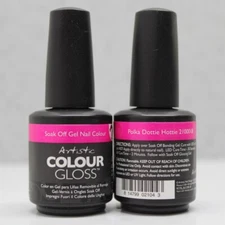 Artistic Colour Gloss - Polka Dottie Hottie - 0.5 oz Soak Off Gel #2100018