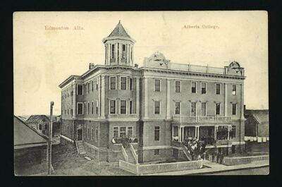 Alberta College Edmonton Alberta - View of the exterior of Alberta- Old Photo