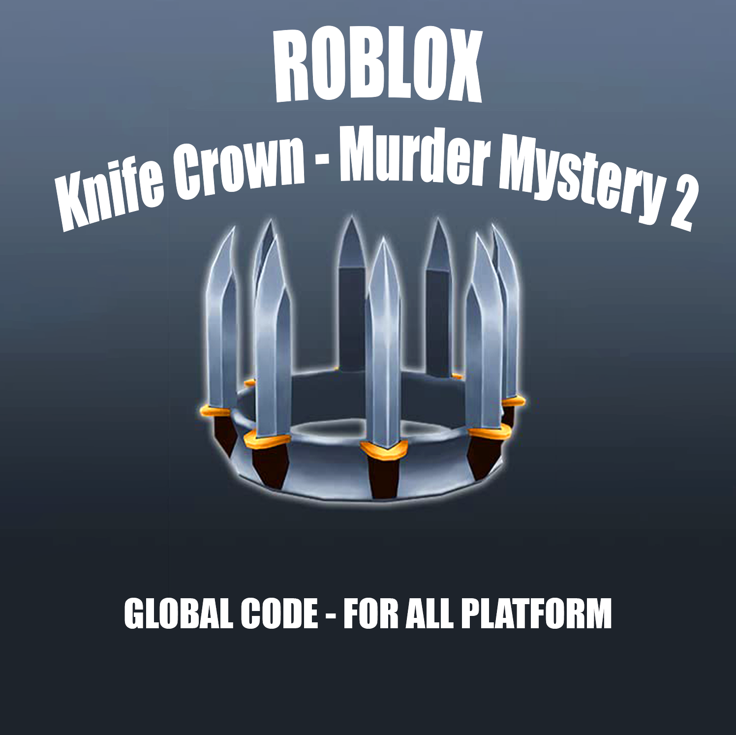 FREE ACCESSORY! HOW TO GET Murder Mystery 2 - Knife Crown! (ROBLOX