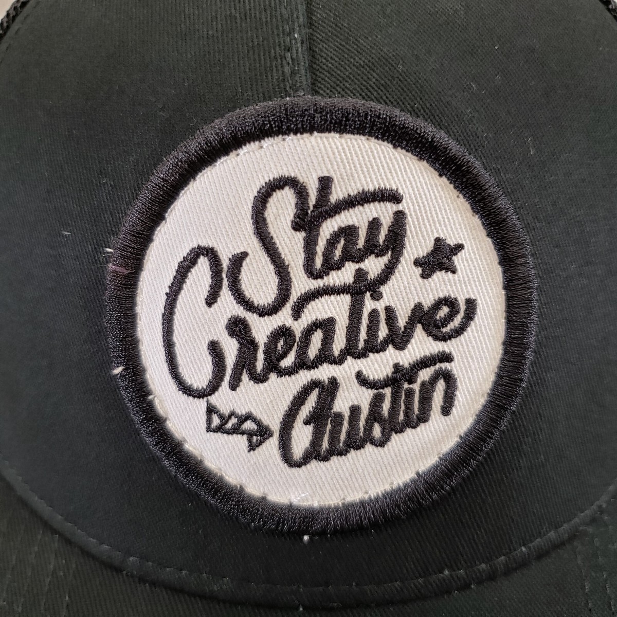 Stay Creative Austin Hat Cap Snapback Black Mesh Back Patch Trucker Adjustable View 2