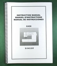 Singer C430 Instruction Manual: 108 Pages & Protective Covers!