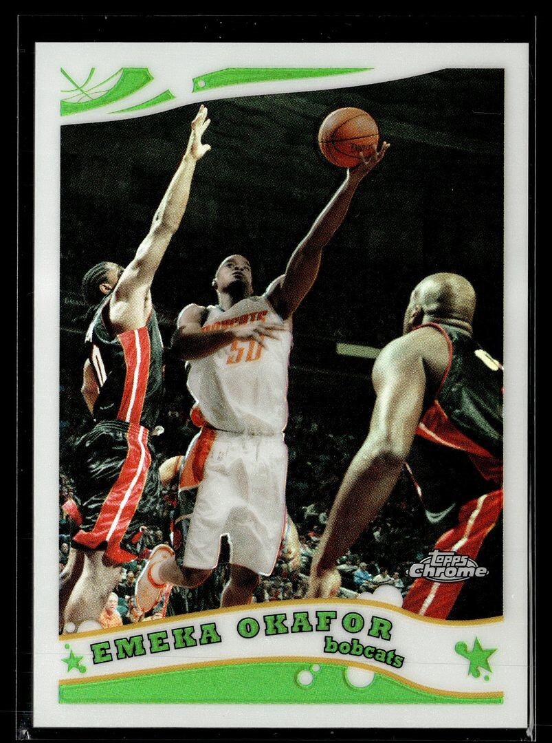 2005-06 TOPPS CHROME REFRACTOR /999 29 Emeka Okafor Charlotte Bobcats