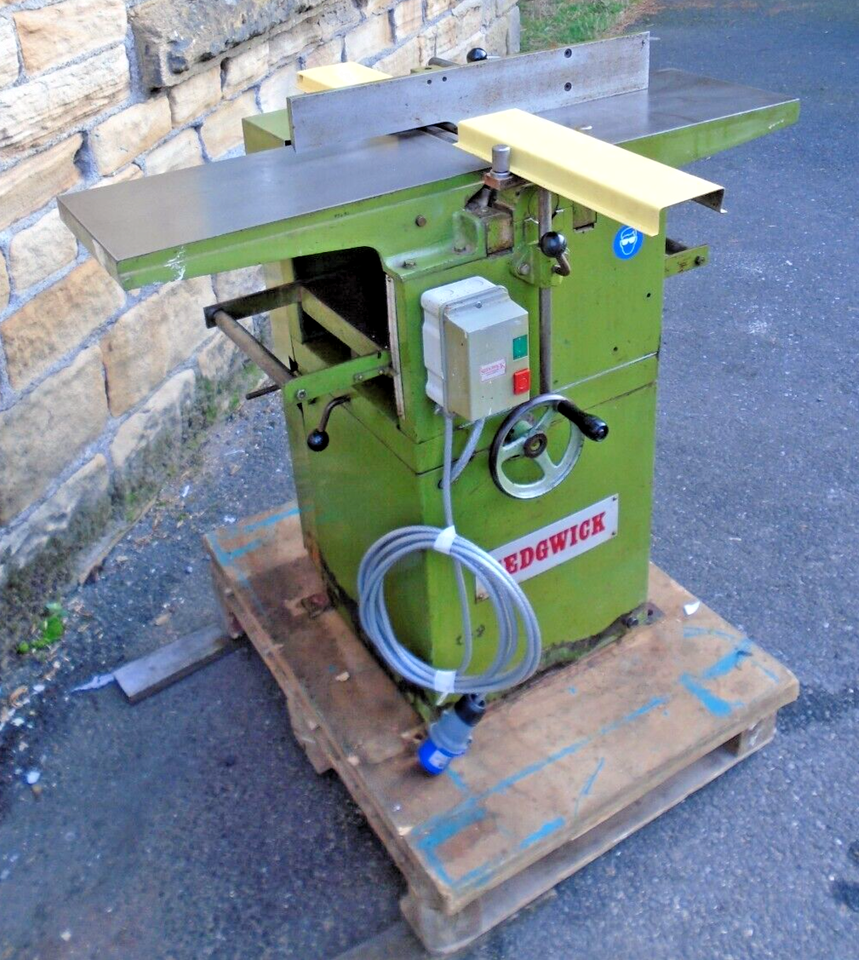 SEDGWICK PT 9 X 7 SURFACE PLANER THICKNESSER 240volt SINGLE PHASE 3hp