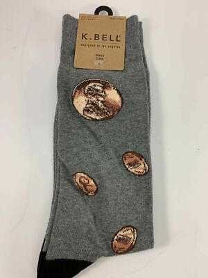 K. Bell, Men's Novelty Pattern Crew Socks (Choose Theme)