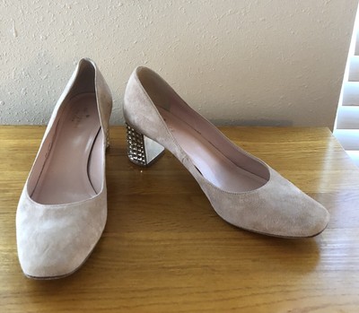 nude crystal shoes