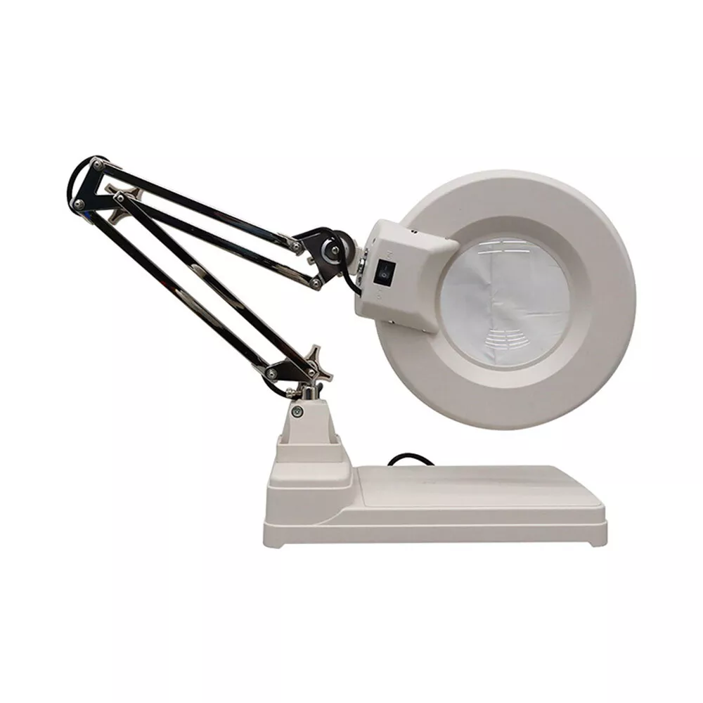 Table magnifying hotsell glass with light