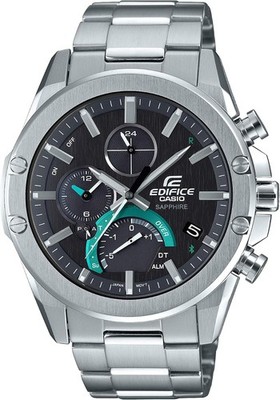 CASIO Edifice EQB-1000YD-1AJF Quartz Analog Men Silver-Dial Silver-Band Wristwat