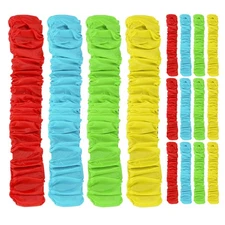 16 Pcs Two-person Three-legged Leggings Race Bands Straps Elastic Rope