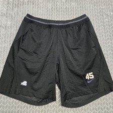 TCU Texas Christian University Horned Frogs Team Issue Black Shorts Large #45