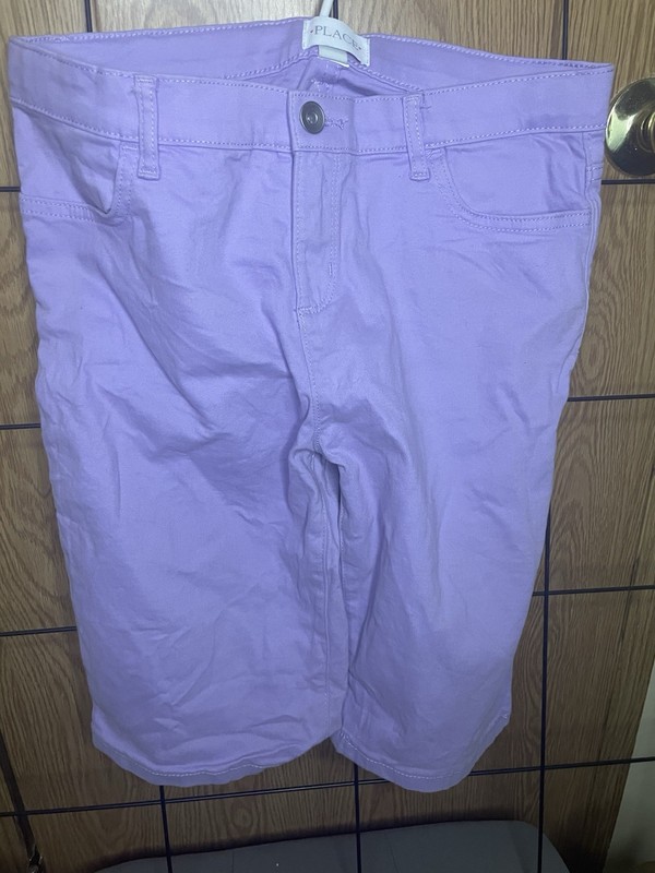 Place Girls Purple Shorts Size 14 Adjustable Waistband