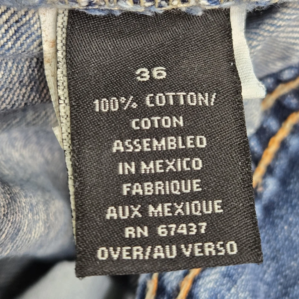 Pantalones de mezclilla holgados vintage RL Polo Jeans Co. para hombre 36X32 azul patinador Y2K Foto 3 de 4