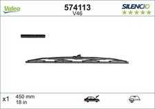 Wischblatt Scheibenwischer SILENCIO CONVENTIONAL SINGLE VALEO 574113 für MAZDA 3