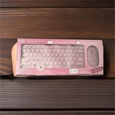 Cylo Liv Wireless Keyboard Mouse Set, Portable, Bluetooth, Purple, Touchpad BNIB