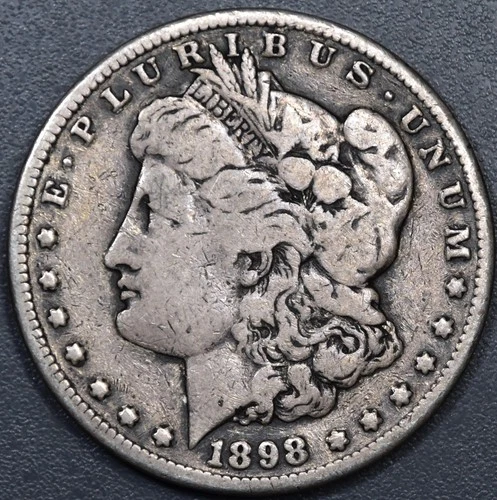 1898-S $1 MORGAN SILVER DOLLAR KM# 110 Grade:  VG A6900