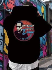 Billy Joel Inspired Men'S Hoodie - Casual Rock Band Graphic Print, Long Sleeve P