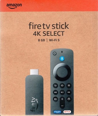 AMAZON FIRE TV STICK 4K SELECT WI-FI 5 HDR10+ 8GB W/BATTERIES 2025 - NEW!