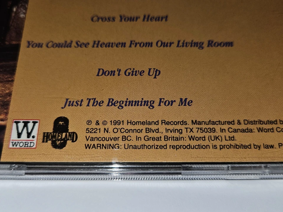 Margo Smith & Holly "Just the Beginning" CD 10 Songs 1991 Homeland Records - Image 4 of 4