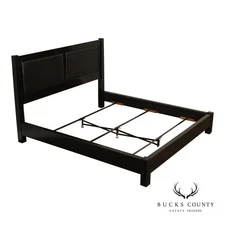 Stickley John Widdicomb Collection Ebonized King Panel Bed