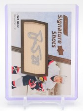 TODD WHITE UD ENGRAINED ICONS SIGNATURE SHOTS AUTO STICK PATCH SENATORS Q0107