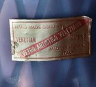 MURANO VENETIAN GLASS DIAMOND OPTIC BELL WITH LABEL — photo 5