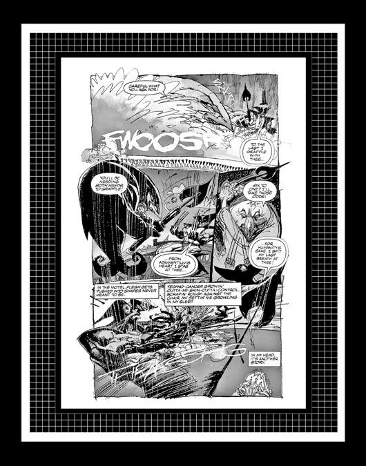 Bill Sienkiewicz Wolverine: Inner Fury #1 Rare Production Art Pg 34 Monotone