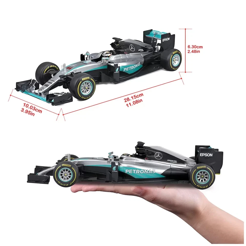 Burago 1:18 Mercedes Benz AMG Petronas F1 FW07 Hybrid Lewis Hamilton British GP - Image 4 of 4