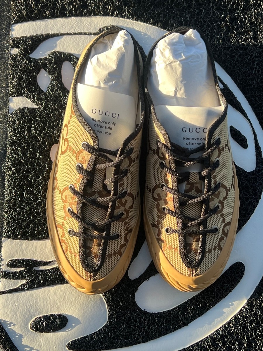 Men's Maxi Gucci GG Sneaker Size 9.5, Color: Brown, Condition