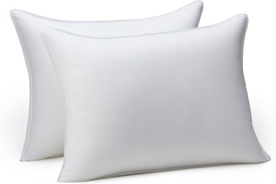 Amazon Basics Down Alternative Pillows for Standard (Pack of 2), White 