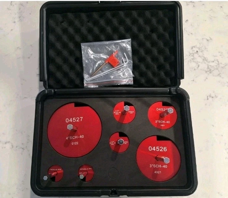 7PC PVC ABS Pipe Reamer Kit - 3/4", 1", 1-1/4", 1-1/2", 2", 3", and 4" Set - Image 4 of 4