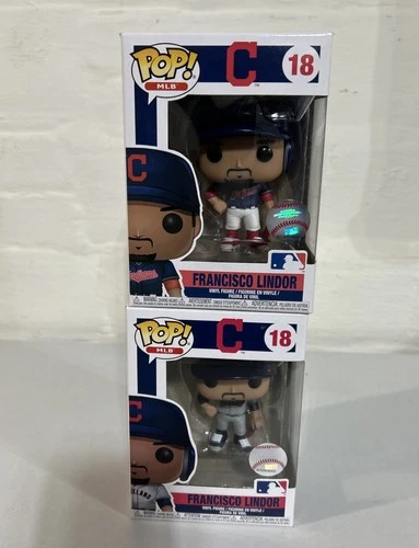 Funko Pop! MLB Cleveland  FRANCISCO LINDOR #18 Blue Jersey/Gray Guardians