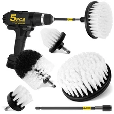 Holikme 5Pack Drill Brush Attachment Set-Car Interior Detailing Kit，Power Scr...