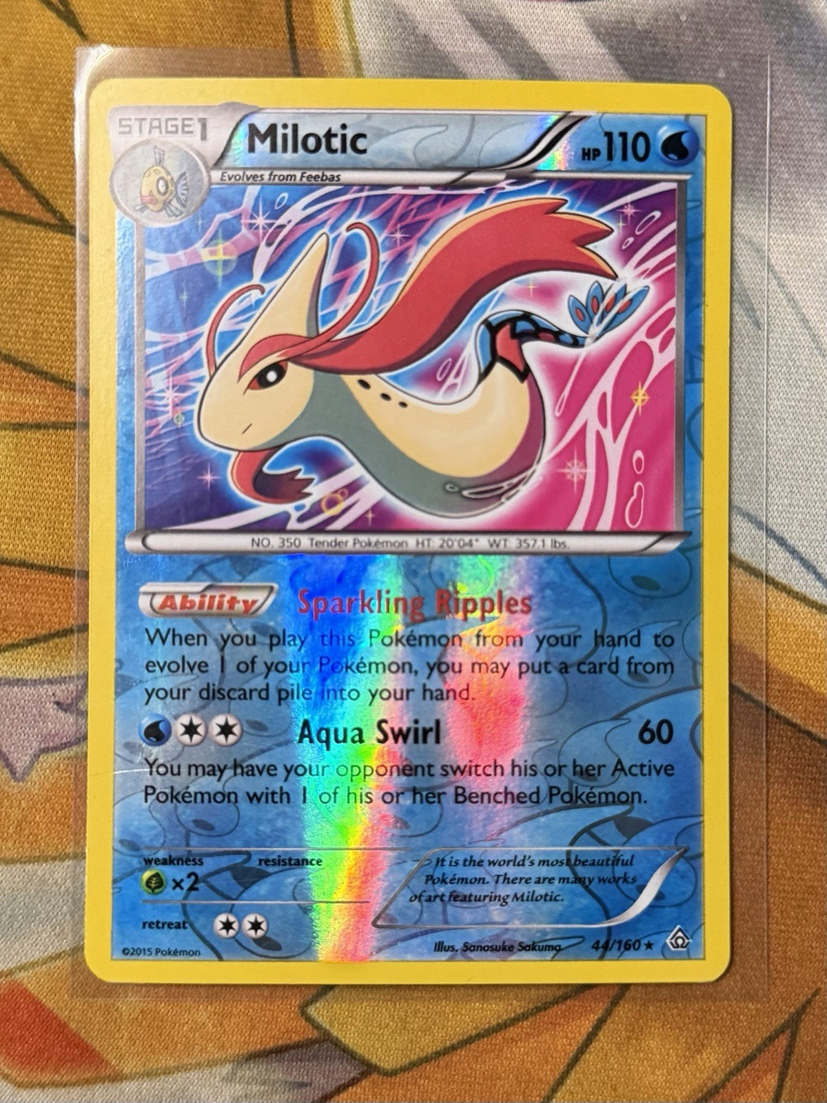 Milotic 44/160 XY - Primal Clash Reverse Holo