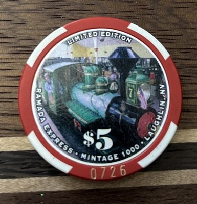 Ramada Express Laughlin NV Ramada Express International Rally 01  $5 Casino Chip