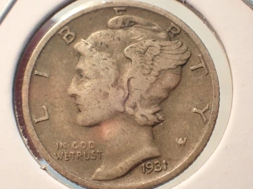 1931-S Mercury Dime — photo from another recent sale