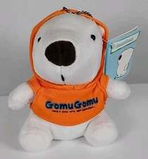 Gomu Gomu Plush White Bear with Hoodie NWT