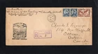 CANADA - 1937 - KE VII - FIRST FLIGHT - REGISTERED COVER - WHITE HORSE YUKON