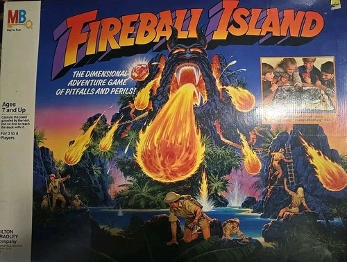 Vintage Fireball Island Milton Bradley 100% Complete 100% Original -  1986 Nice!